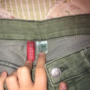 Light green colored pants